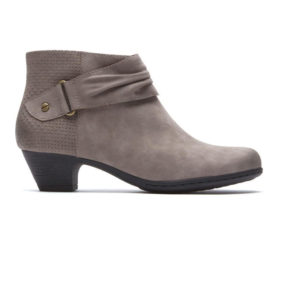 Rockport Støvler Dame Grå - Brynn Rouched - DIAN38259